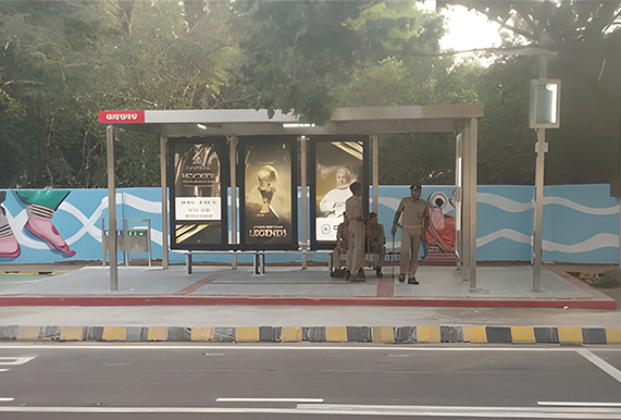 Smart-City-stainless-steel-bus-shelter-2020-Raaj Tubes